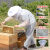 定制适用防护服防蜂服连体防蜂衣养蜂帽透气型防蜜蜂蜂衣养蜂工具全套 连体衣L码   155-173 橡胶手套10件套