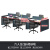 中伟（ZHONGWEI）职员办公家具屏风桌子简约现代工位六人位办公桌椅组合