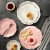 厨艺厨连 日式樱花浮雕陶瓷盘粉色家用饭盘奶白色菜盘下午茶点心盘水果盘西餐牛排盘 粉樱花盘三件套（大中小）+粉味碟