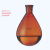 重安盛鼎 棕色茄形烧瓶 玻璃耐热耐高温蒸馏旋蒸旋转蒸发反应瓶器 100ml/24 