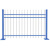 德威狮  镀锌钢防护栏 铁艺围栏户外庭院小区院子围墙铁栅栏  加厚-1.5米高3米宽3横杆带一柱 单位：套