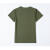 PZHK男士宽松军绿色T恤男短袖纯色夏季圆领大码上衣服 军绿色圆短 L 40码115斤-130斤