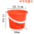 调油漆桶 塑料桶 小红桶 小号红无盖2L