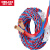 德力西电气 RVS双绞线 2芯无护套线铜芯双股软线花线电缆线 RVS-300/300V 2*0.5mm2 红蓝双色 50米/卷