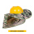 YHGFEE风扇安全帽带防晒遮阳夏季透气帽檐可充电工地太阳能降温神器男士 黄色风扇帽+迷彩遮阳帽 红 白 蓝 风扇帽颜色 可
