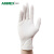 爱马斯一次性手套加厚耐用乳胶美容院家务清洁卫生料理丁晴橡胶PVC透明手套100只 VMD乳胶手套（100只/盒） L