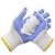 盛港（SHENGGANG）点胶手套点塑点珠加厚防滑耐磨劳保手套毛纺蓝线手套付10付装SGS-D118