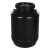 黑桶20L黑桶25升塑料桶黑色瓶子废液桶化工桶遮光避光料 10升黑色广口桶