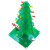 迈恻亦彩色圣诞树LED流水灯闪光树电子散件套件DIY制作三色圣诞树 立体款