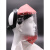 透明头戴式耐高温防护面罩隔热防飞溅面屏工业打磨防尘帆布帽 3毫米高温面罩标准款 需另配安全帽方可使用