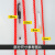 者也 KAB 多功能尼龙绳捆扎绳加厚加密货物捆绑绳耐磨晾衣绳 红色6mm*100米