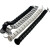 赫思迪格 蛇形穿线包装收纳管 办公桌配件走线槽穿线软管 ABS塑料护线管 黑色方形 HGJ-1531
