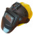 HKNA电焊工帽自动变光面罩夏季放热空调风照明头戴手持式护眼护脸 大屏普通款带20片保护片