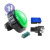 定制游戏机按钮 60mm凸面大圆带灯按键拍拍乐 游戏机配件大圆按钮 绿色+支架+LED灯+二足微动