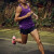 轻功QINKUNG轻功体育运动跑步背心男女比赛竞技田径马拉松速干两件套 QG紫色背心+黑色3分裤(套装) M