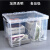 定制收纳箱塑料箱子储物箱收纳盒整理箱大号有盖衣物收纳框议价 (60升加大号)长65宽43高30厘米 加厚高透明