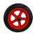 钢米定制 工业300-8实心橡胶手推车轮子 2个装 蓝色圆管大实心
