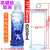 加厚料透明 玻璃标本瓶标本缸植物样品瓶展示瓶福尔马林液浸泡瓶 75*180mm(高硼硅)约680ml