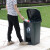 纽仕达 60L脚踏加厚塑料垃圾桶带盖脚踩式商用户外厨房商用大号大容量翻盖大垃圾桶 黄盖灰桶