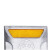 赫思迪格 JG-1391 反光铸铝道钉 突起凸起路标车库安全反光标志双面铸铝道钉 黄白（4只装）