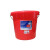 珠塑 塑料提水桶 加厚耐用圆形收纳桶 清洁洗衣桶 大容量水桶 带盖（25个/组） 28L/个