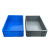 日悦星辰大号EU物流箱养鱼养龟水槽周转箱过滤器长方形塑料胶筐加厚零件盒 eu4316(外径400*300*175mm) 蓝色物流箱+平盖