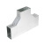 钢制槽式镀锌桥架配件 水平三通 150*50*0.7mm 一个价