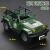 中国积木男孩越野吉普车军事悍马车拼装汽车模型儿童玩具仔士兵 绿色悍马车