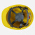 定制适用劳保安全帽工地施工消防头盔玻璃钢ABS透气v型圆形安全帽 玻璃钢-黄色()