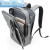 蓝诺猫16英寸笔记本电脑背包大容量双肩包商务双肩包手提电脑包 可手提+可双肩三层+黑色