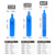 康迪普 工业氧气瓶无缝钢瓶便携式高压罐 氧气瓶40L套装
