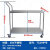 京文 不锈钢手推车仓库推车实验室推车仪器推车加厚双层工具小推车 304不锈钢 70*50*90CM   