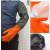 耐保暖加厚工作 男防冻加绒低温加厚耐保暖低温劳保手套 M 防滑带颗粒一体绒(75cm)