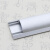 3号铝钛合金线槽弧形金属明装半圆地面压走行布铝合金线槽电线槽 拉丝黑