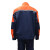 御林铁卫YL-6045橙色拼蓝色五代拼色春秋款工作服套装 橙拼蓝色 160/S