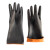 百舸 北塔耐酸碱工业手套加长厚款型乳胶手套 55cm黑色1双