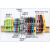 HXDU 接地端子USLKG16 USLKG接线端子双色导轨接地端子排UK黄绿地线端子定制