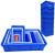 周转箱零件盒螺丝盒五金工具物料盒收纳盒配件箱塑料盒长方形 W2白【带盖】