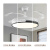 TCL吊扇灯 隐形 风扇灯饰 智能语音LED餐厅客厅卧室北欧灯饰灯具 36寸白黑-变频+变光-声控