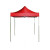 竹特 遮阳棚 加厚款 3m*3m 红色 广告帐篷检测棚大型雨棚停车太阳伞活动展销棚 （企业定制）