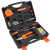 瑞德 208043 碳钢15件工具箱套装 五金家庭维修多功能木工电工小型工具组合套装 43合一工具套装 黑橙款