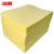 冰禹 BYyc-282 工业吸油棉（100片) 吸油片 强力清洁吸油垫 黄色40cm*50cm*3mm