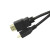 LOBOROBOT 树莓派4B Micro HDMI转HDMI高清线 支持输出双路4K高清视频 0.3m