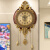 伊弥伊弥（EVEMI）美式实木轻奢客厅挂钟钟表家用欧式典雅时钟复古文 自动对时-智能电波机芯 20英寸以上