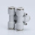 适用于精品白色气动气管快速接头PEG塑料变径T型三通接头6-4/8-6/10-8 精品白PEN12-16-12