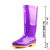 回力 雨鞋813女士款防滑牛筋底彩色水鞋 813-高筒紫色 40码 