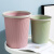 创意时尚大号卫生间客厅厨房卧室办公室带压圈盖垃圾桶纸篓 大号粉色