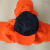 环卫工人帽子保洁帽物业帽园林绿化清洁工反光帽子挡灰尘帽子 橙色（环卫帽）