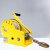 穆运 手动绞盘双向自锁式手摇卷扬牵引葫芦小型绞车升降吊机起重机 黄色 1800磅5米（吊300kg） 