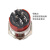 GQ22mm自锁自复位金属带灯按钮小开关电源大电流点动防水圆形 红色 9-24V（通用） 环形灯 配插线 一开一闭 自复